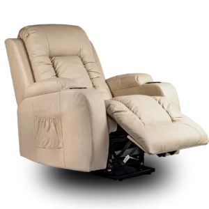 Poltrona-Eletrica Reclinável-Massagem-Lift-Aquecimento-Bege-08-Nova